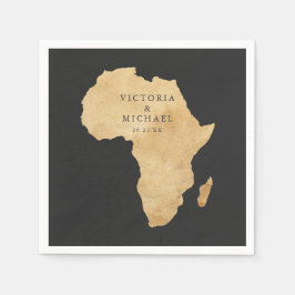 Guardanapo De Papel Afafricano Safari Boho Floral Monograma