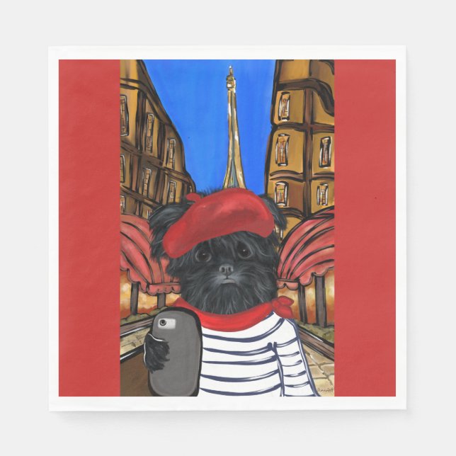 GUARDANAPO DE PAPEL AFFENPINSCHER (Frente)
