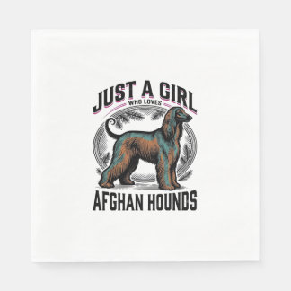 Guardanapo De Papel Afghan Hound Amante Camisa Vintage Mãe de Cachorro