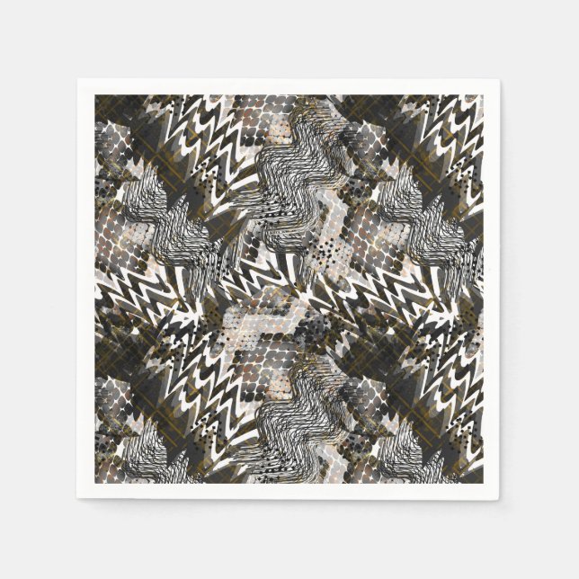 Guardanapo De Papel Africano, étnico. (Frente)