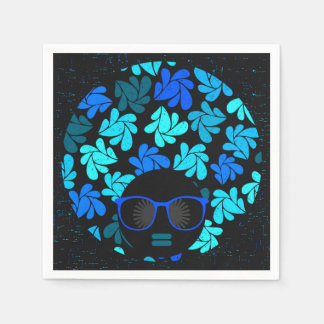 Guardanapo De Papel Afro Diva Azul 