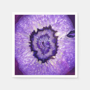 Guardanapo De Papel Ágata roxa Geode de Falln