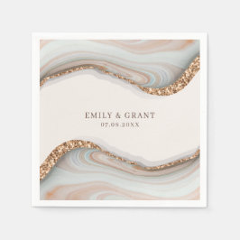 Guardanapo De Papel Agate Stone Marble