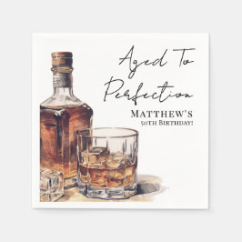 Guardanapo De Papel Aged To Perfection Men's Birthday Party