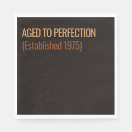 Guardanapo De Papel Aged to Perfection | Whisky Birthday