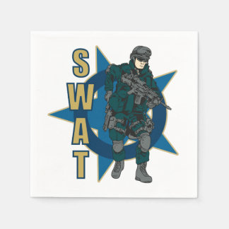 Guardanapo De Papel Agente de Polícia da SWAT