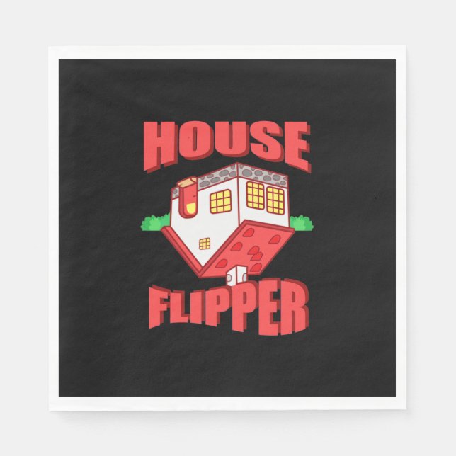 Guardanapo De Papel Agente imobiliário House Flipper (Frente)