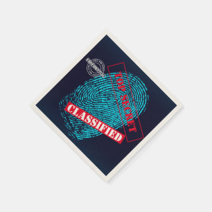 Guardanapo De Papel Agente secreto Detetive Spy Mystery Party