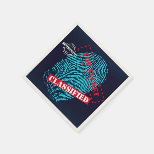 Guardanapo De Papel Agente secreto Detetive Spy Mystery Party (Canto)