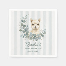 Água de Creme Aguarela Aniversário Alpaca