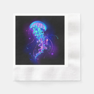 Guardanapo De Papel Água-viva brilhante a cores