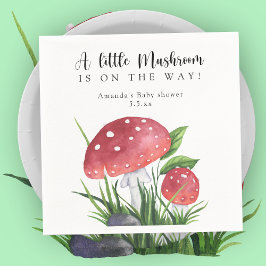Guardanapo De Papel Aguarela amanita está a caminho! chá de bebê 