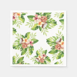 Guardanapo De Papel Aguarela tropical chique floral