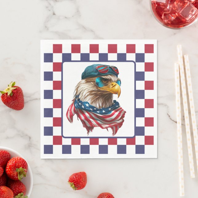 Guardanapo De Papel Águia Moderna Americana (Insitu)