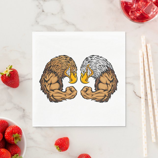 Guardanapo De Papel Águias Com Músculos (Criador carregado)