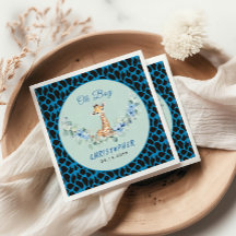 Ah, garoto! Chá de fraldas Baby Giraffe