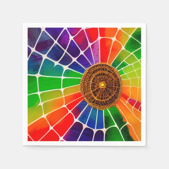 Guardanapo De Papel Ai Rainbow Web (Frente)