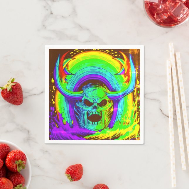Guardanapo De Papel Ai Skull Art (Insitu)