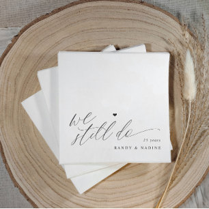 Guardanapo De Papel Ainda Fazemos Elegante Aniversário de Casamento