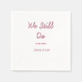 Guardanapo De Papel Ainda fazemos maron cinza nome data ano boho retrô