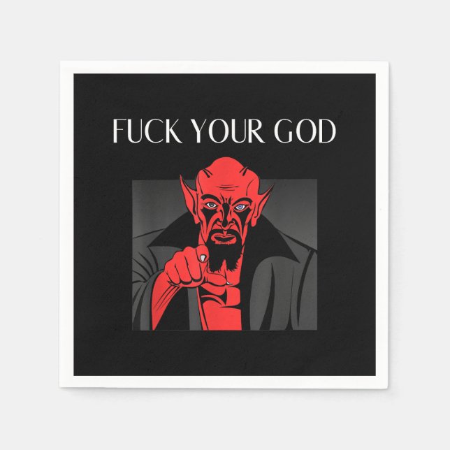 Guardanapo De Papel Aist Goat Satã Baphomet GIft (Frente)