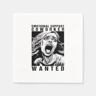 Guardanapo De Papel Ajuda Emocional Cotrabalhador Queria Empregos Engr