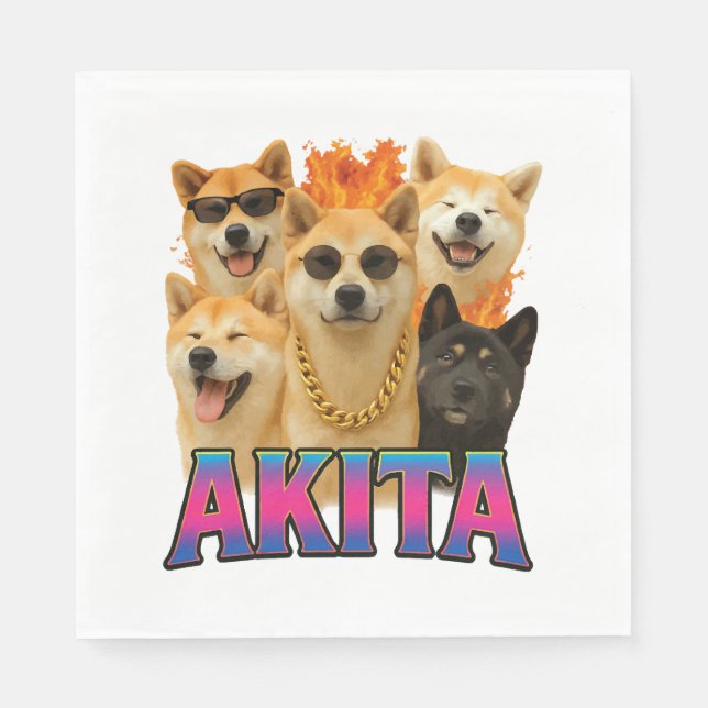 Guardanapo De Papel akita  (Frente)