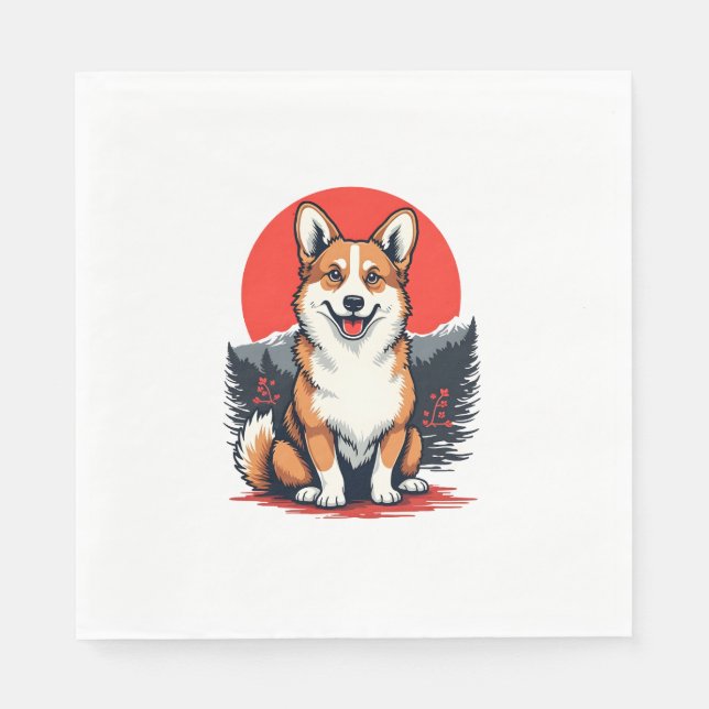 Guardanapo De Papel Akita Inu Dog (Frente)