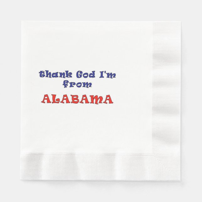 Guardanapo De Papel Alabama (Frente)