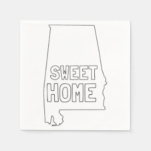 Guardanapo De Papel Alabama Home doce