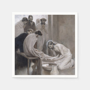 Guardanapo De Papel Albert Edelsense - Jesus Lavando Pés Discípulos