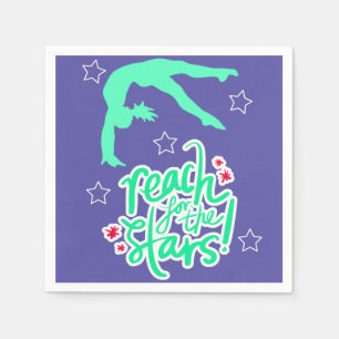 Guardanapo De Papel Alcance para o Tumbling da Ginástica das Estrelas