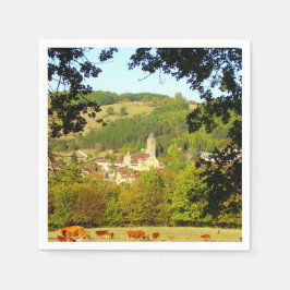Guardanapo De Papel Aldeia Medieval do Papel de Plazac Napkins