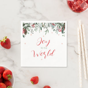 Guardanapo De Papel Alegria ao Natal Elegante do Mundo
