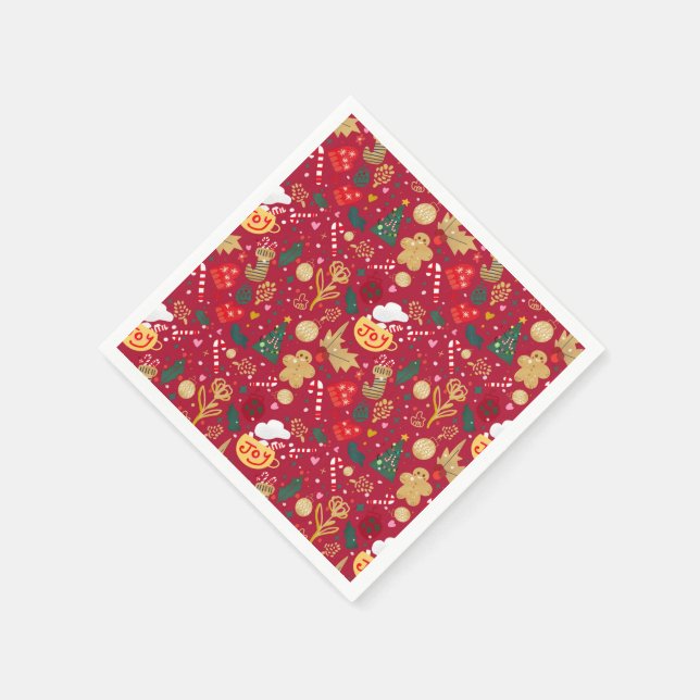 Guardanapo De Papel Alegria de Natal (Canto)