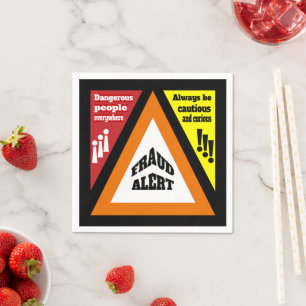 Guardanapo De Papel Alerta de fraude