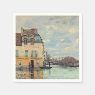 Guardanapo De Papel Alfred Sisley - Inundações em Port-Marly