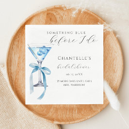 Guardanapo De Papel Algo Azul Antes de Eu Fazer Coquetel de Chá de Pan