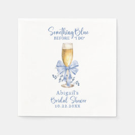 GUARDANAPO DE PAPEL ALGO AZUL ANTES DE FAZER CHUVA DE NOIVA FLORAL