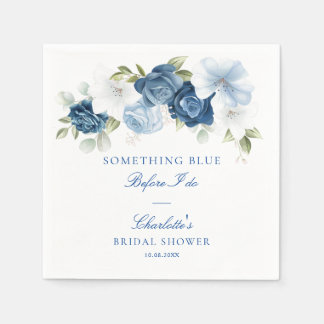Guardanapo De Papel Algo Azul Antes de Fazer Chuveiro Floral de Noiva