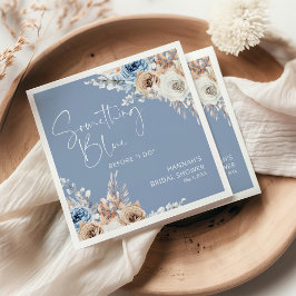 Guardanapo De Papel Algo Azul Antes Que Eu Faça Chá de panela