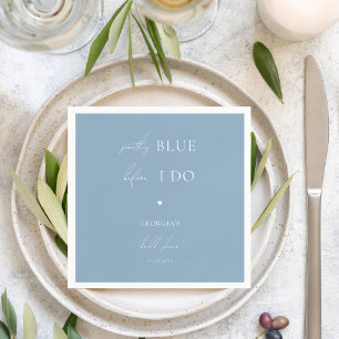 Guardanapo De Papel Algo Azul com Estilo Antes de Eu Me Casar Chá de N