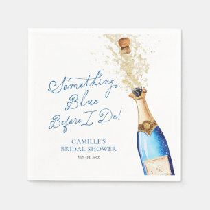 Guardanapo De Papel Algo Azul, Papel Bridal Brunch