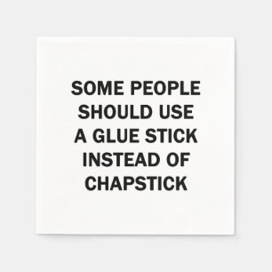 Guardanapo De Papel Algumas Pessoas devem usar um Glue Stick