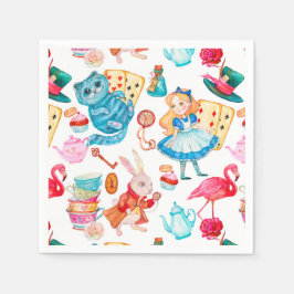 Guardanapo De Papel Alice no País das Maravilhas