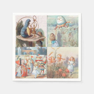 Guardanapo De Papel Alice no país das maravilhas e através do espelh
