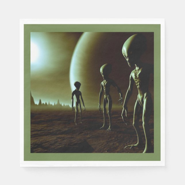 Guardanapo De Papel ALIENS de Cinzas SF 1 (Frente)