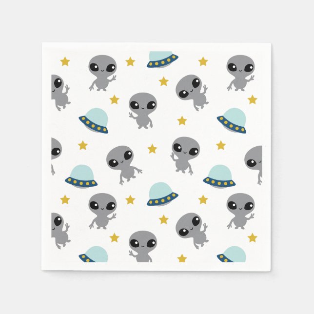 Guardanapo De Papel Aliens Napkins (Frente)