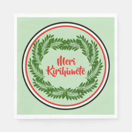 Guardanapo De Papel Almoço de Natal Meri Kirihimete Maori Merry Christ