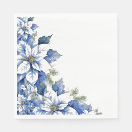 Guardanapo De Papel Almoço tradicional de Poinsettia de Natal Elegante